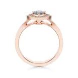 Pierścionek z różowego złota z diamentami AJPZ_120